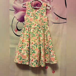 Special Editions Floral/Butterfly Special Occasion Dress Size 4/5 Nordstroms